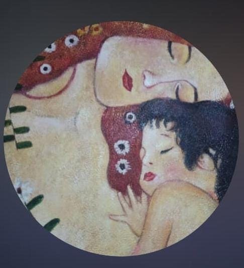 Creative drawing session close-up